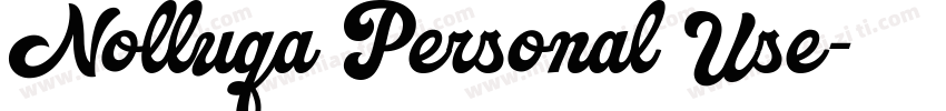Nolluqa Personal Use字体转换